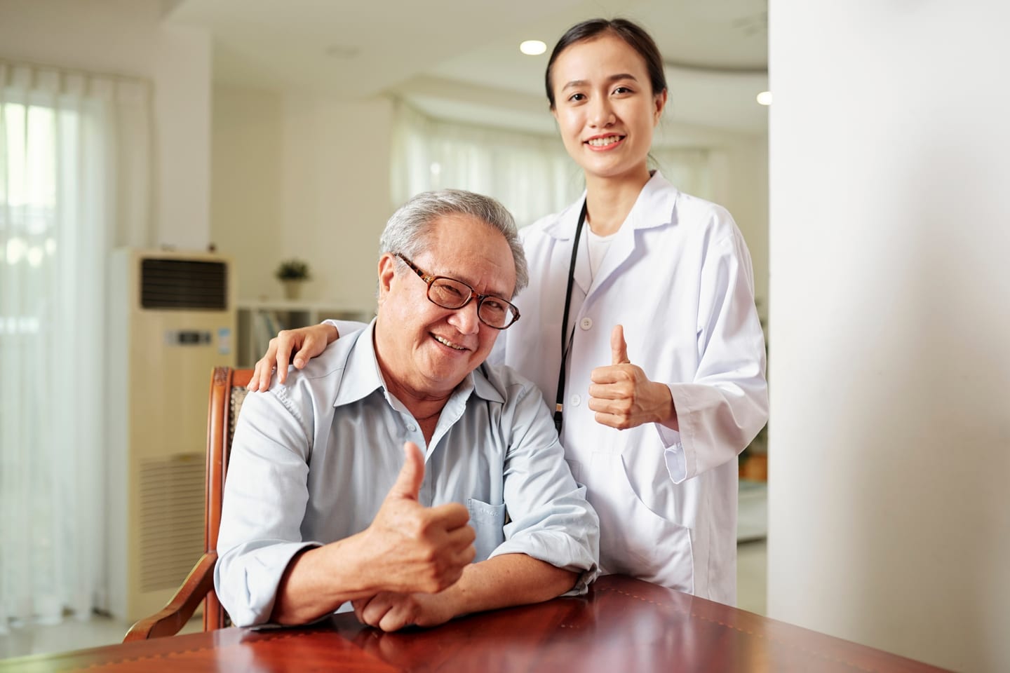 Doctor consulting a patient in a hospital