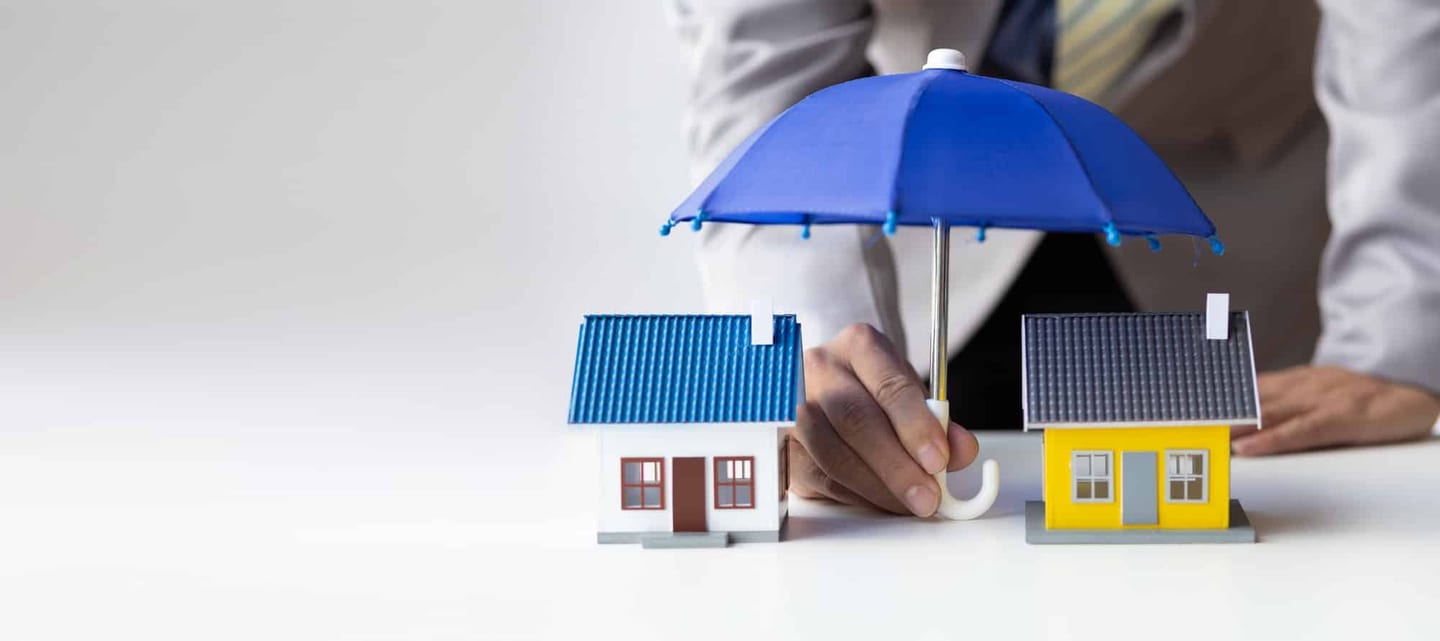 Model house on architectural plans
