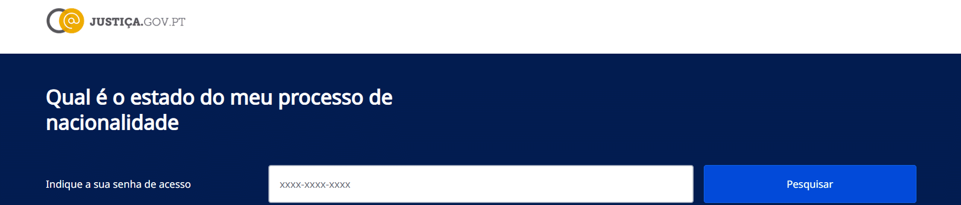 Please click on the image to go to the new government system in order to track your Portuguese citizenship file.