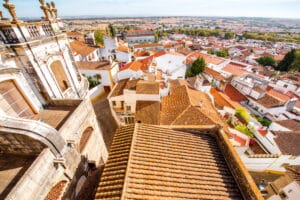 Evora old town in Portugal