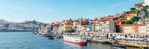 Porto city centre in autumn